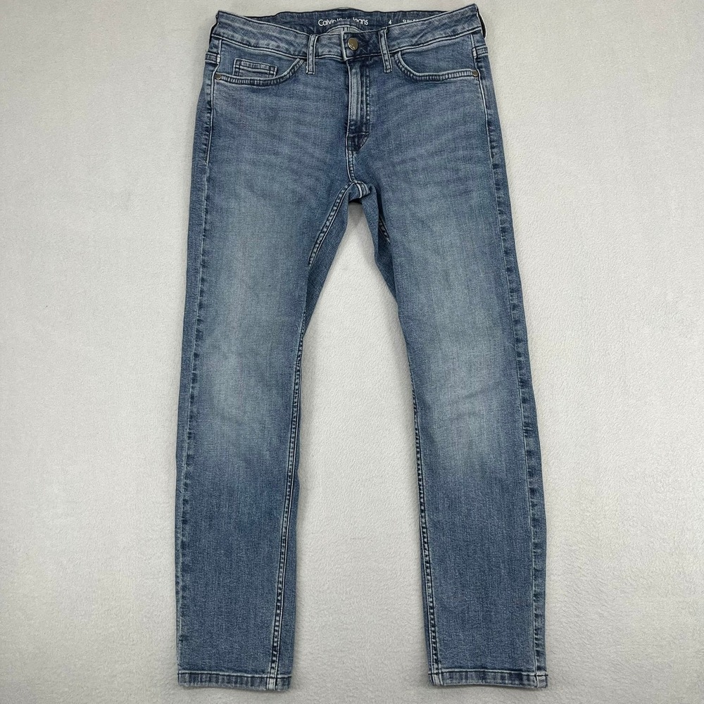 Calvin Klein‎ Jeans Womens 4 Slim Boyfriend Medium Wash Blue Denim Jeans